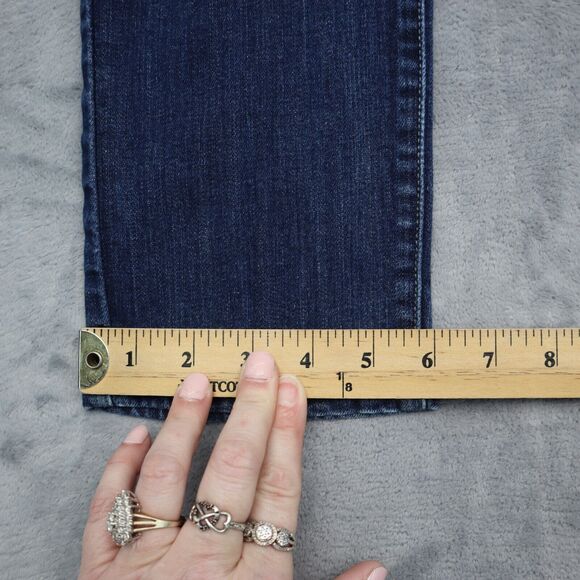 Levi Strauss And Co Pants Womens Blue Button Zip Mid Rise Skinny Denim Jeans - Picture 6 of 16